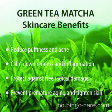 Grønn te lysner opp fuktighetsgivende hudtoner